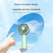 Vertical Handheld Small Fan Summer Color Matching Mini Small Fan USB Portable Students Rechargeable Large Wind Force Outdoor