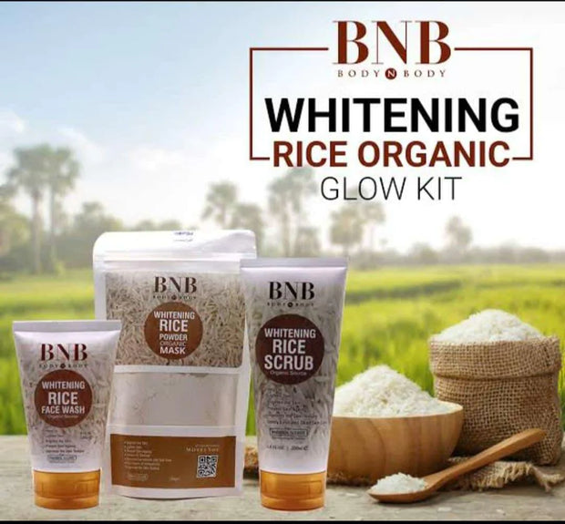 BNB Rice Brightening Glow Kit 3 in 1